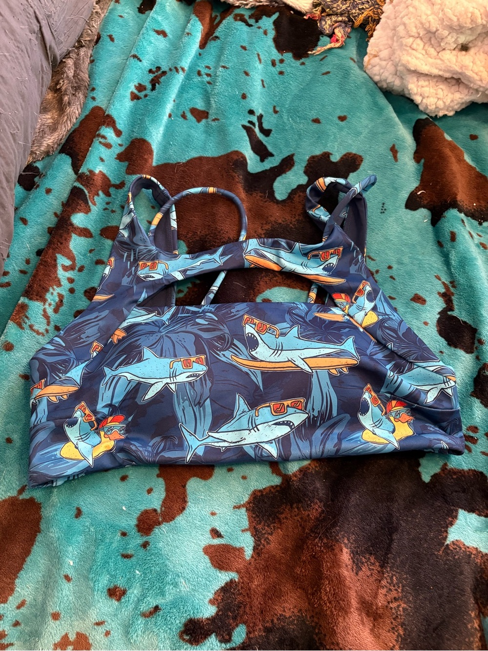 Constantly Varied Gear Vista Sports Bra shark Bait Size Large